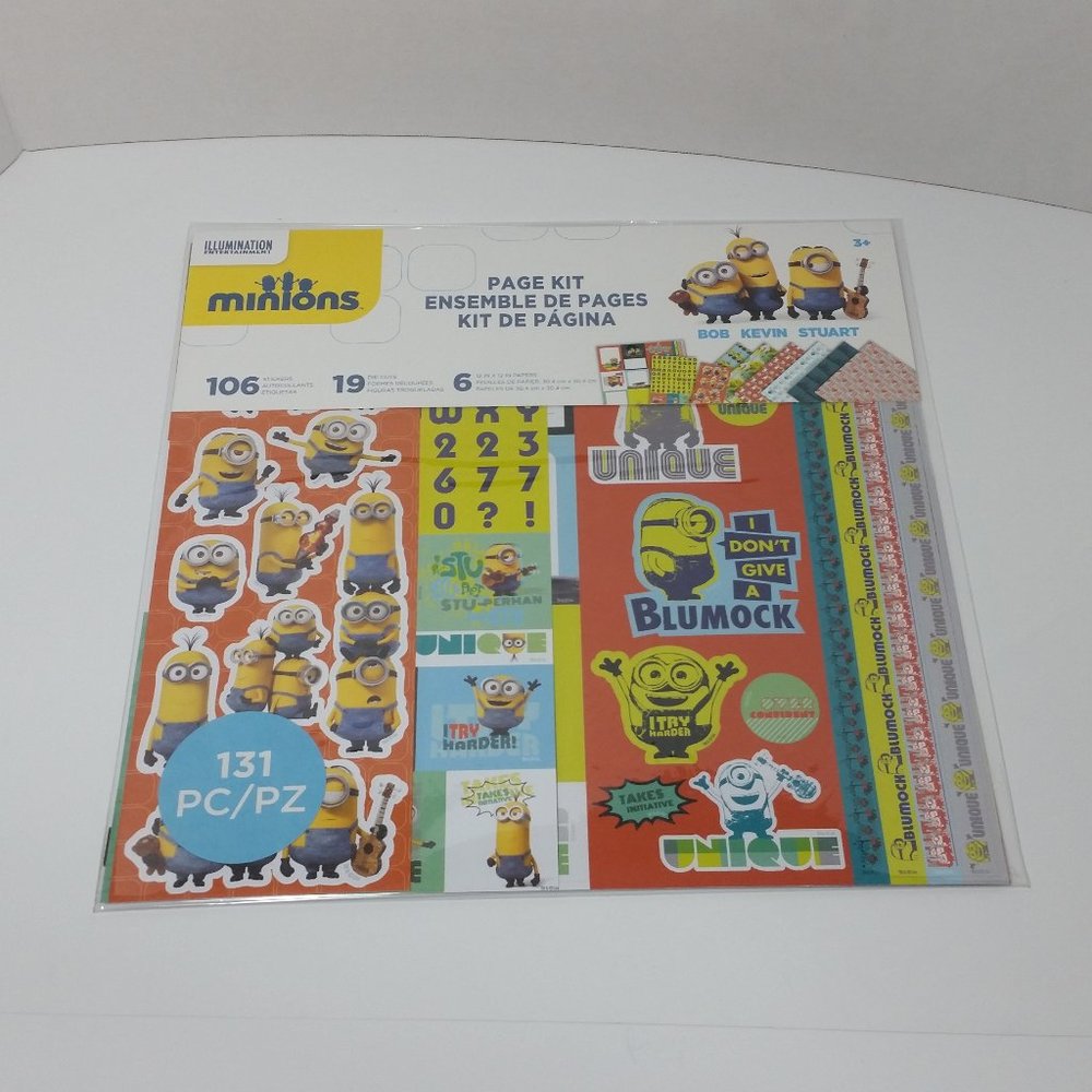 Minions paper and sticker kit
